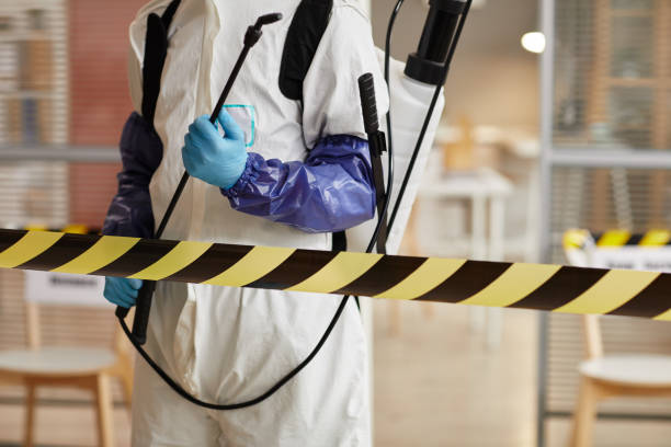Professional Blood Cleanup technician working in Cayuga, IN